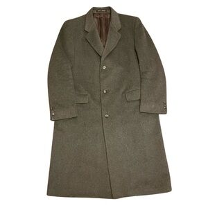 Men's Hammersly Wool & Cashmere Blend Trench Coat Made in England 46R